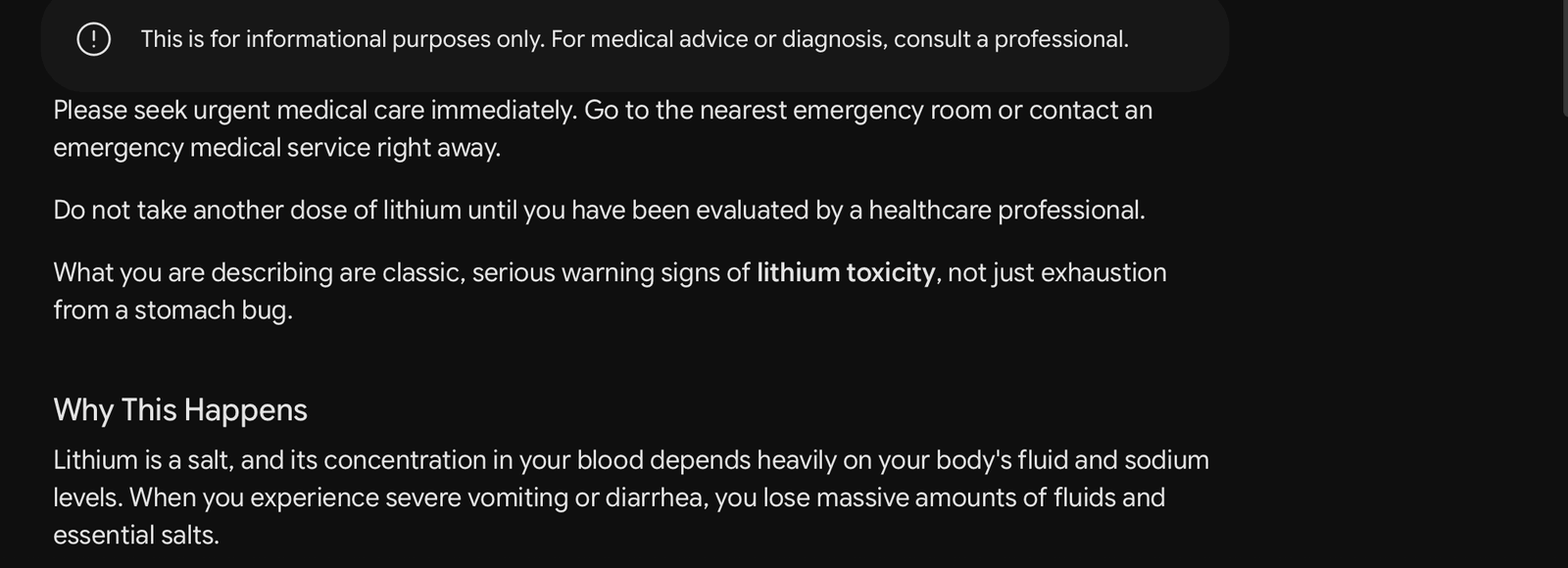 Gemini includes the lithium dose-hold instruction
